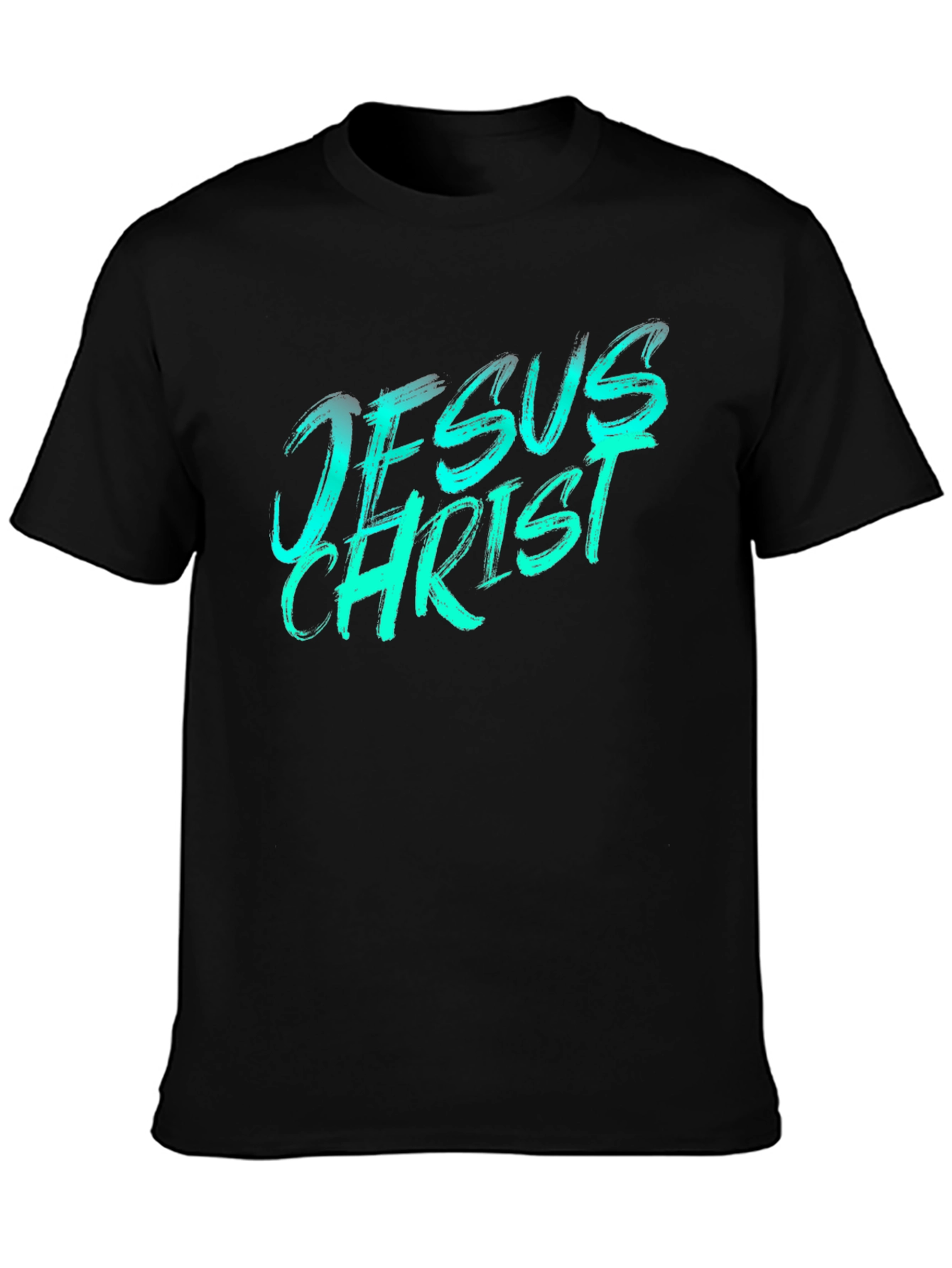 Jesus Christ Graphic Tee - Black Casual T-Shirt