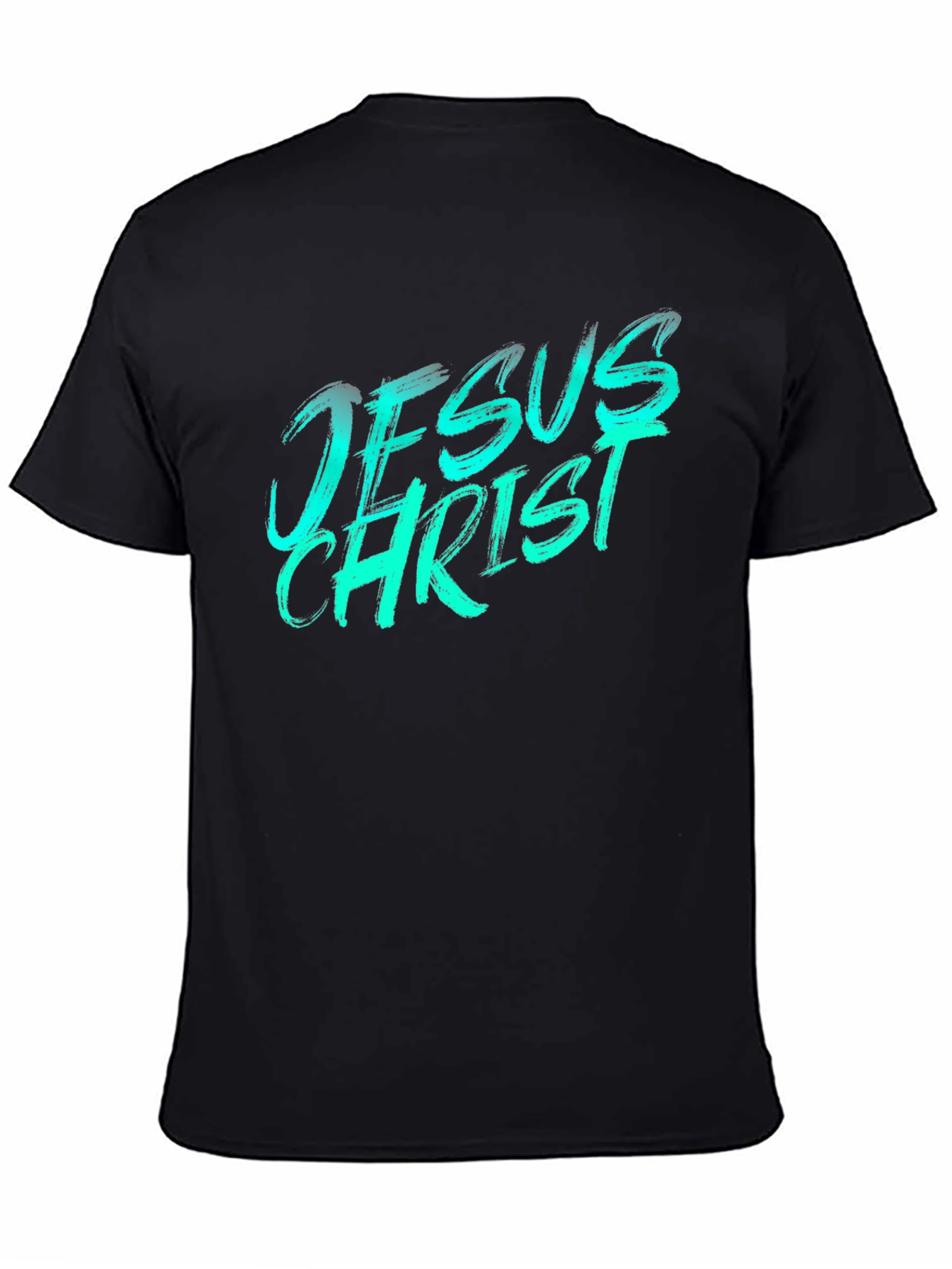 Jesus Christ Graphic Tee - Black Casual T-Shirt