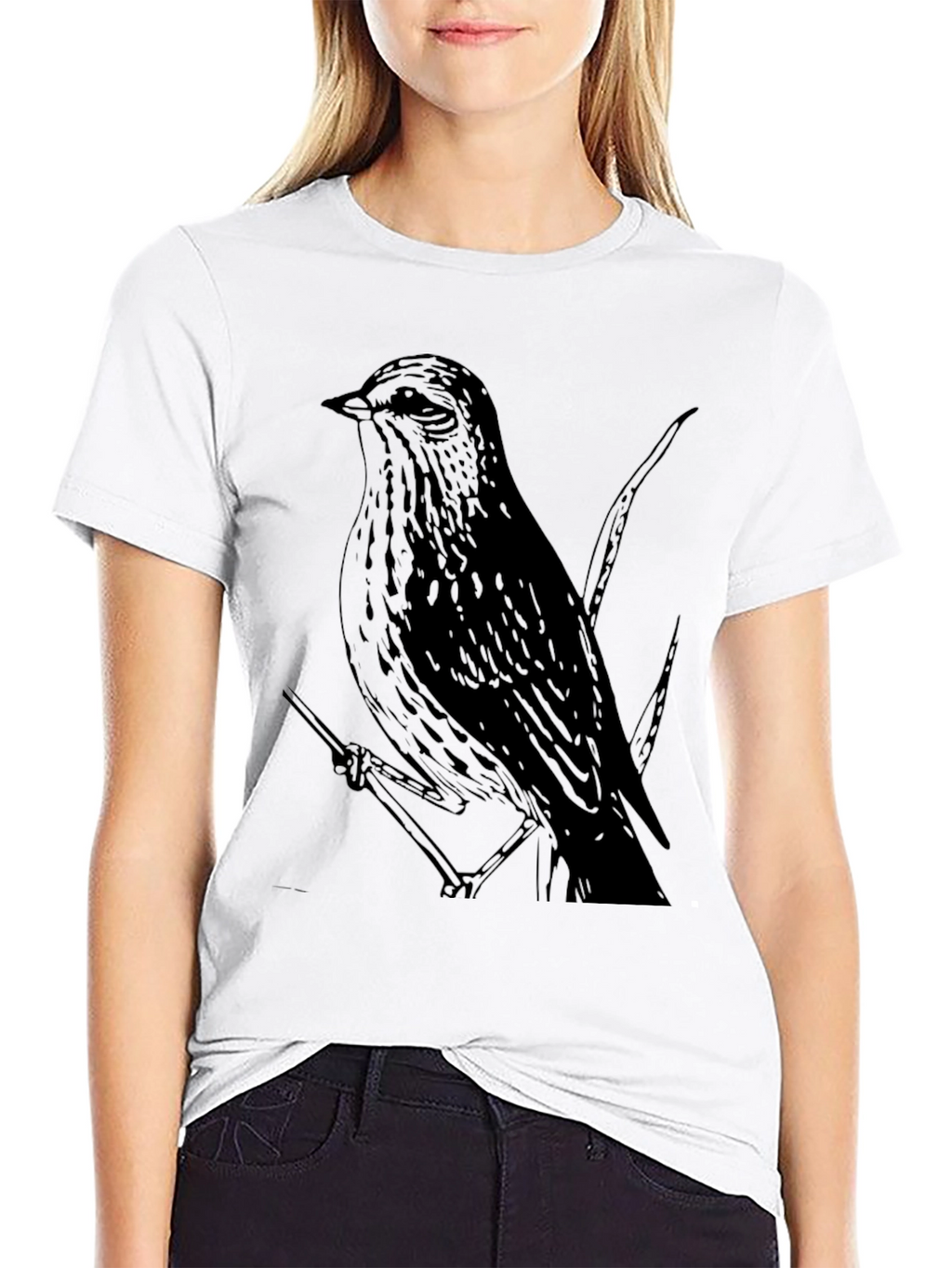 Bird Graphic Tee - Mens Black T-Shirt