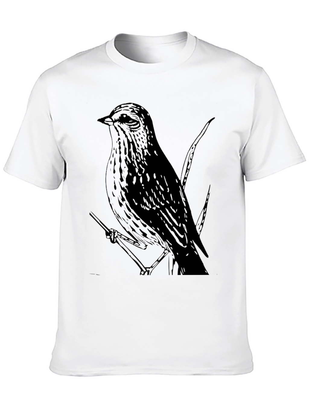 Bird Graphic Tee - Mens Black T-Shirt