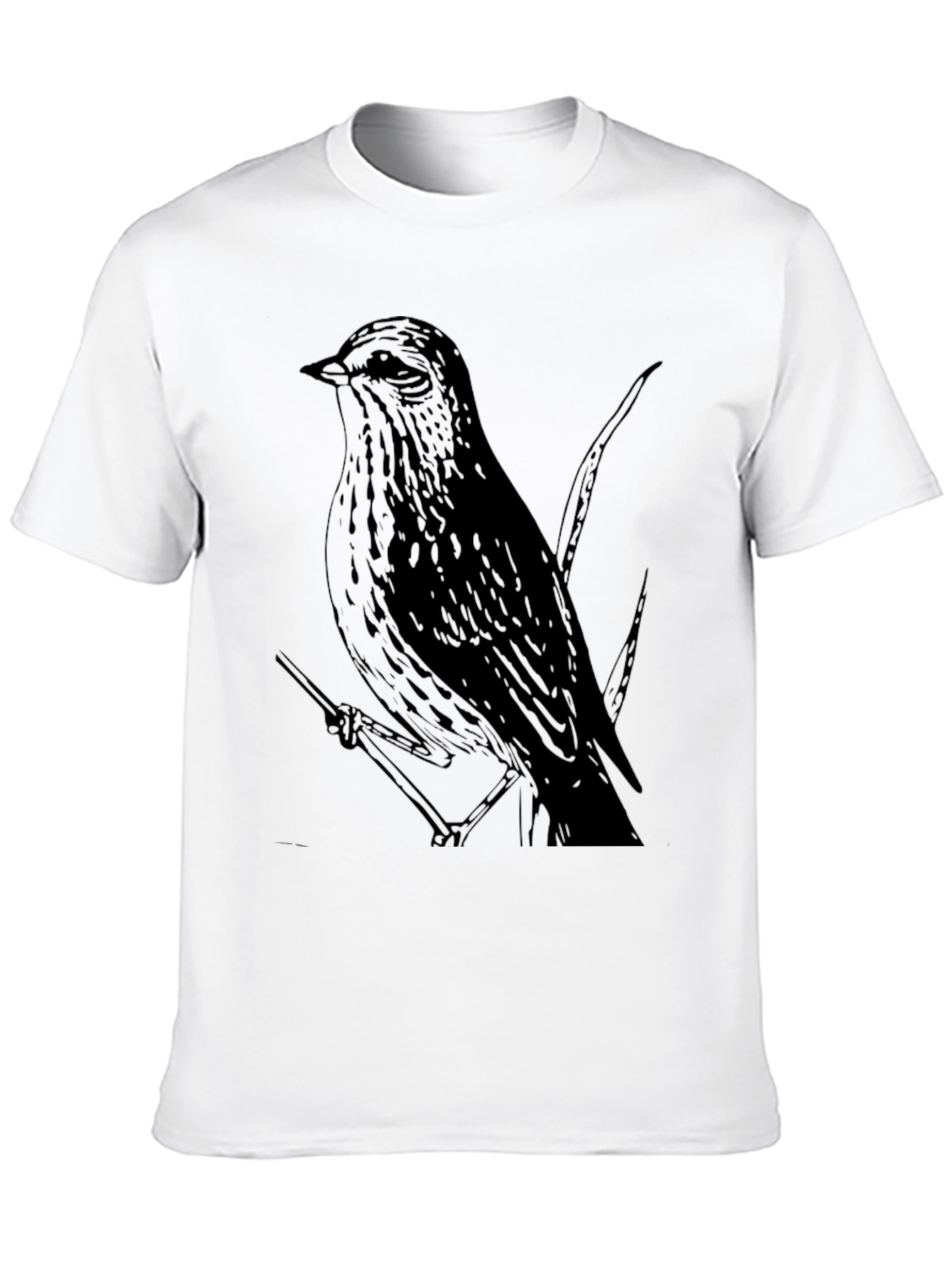 Bird Graphic Tee - Mens Black T-Shirt