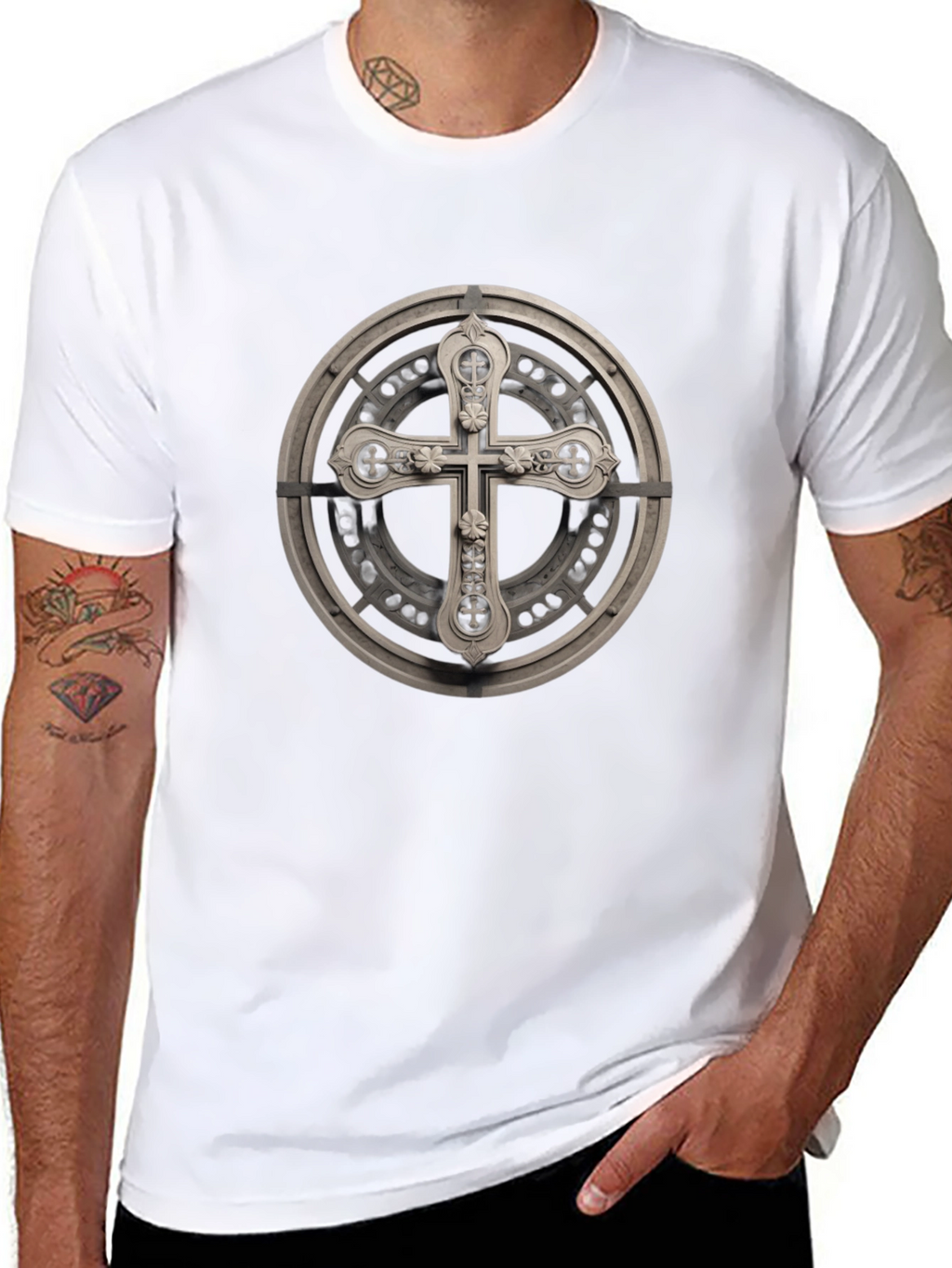 Cross Graphic Tee - Stylish & Unique