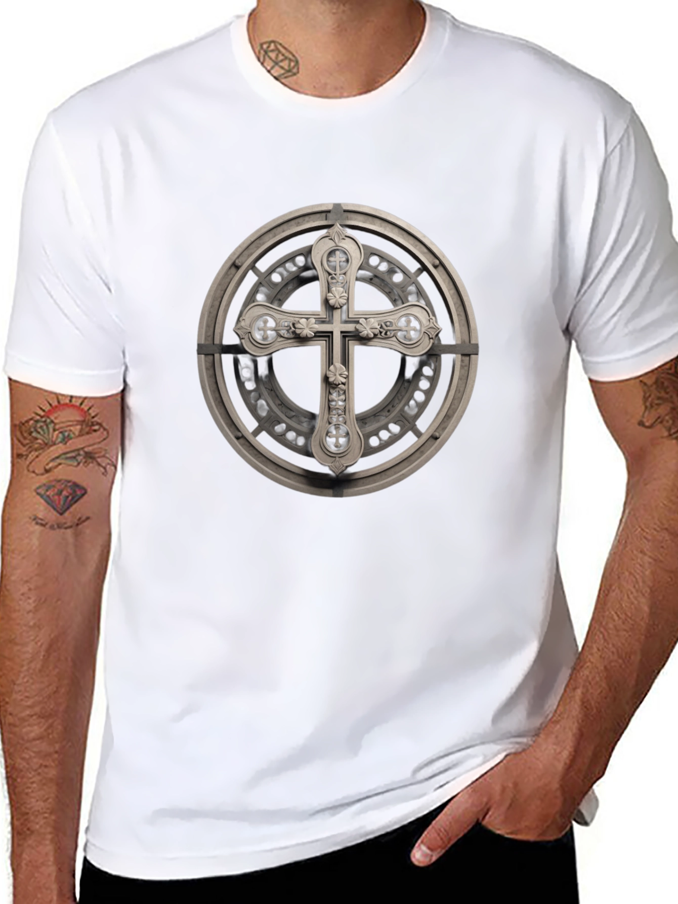 Cross Graphic Tee - Stylish & Unique