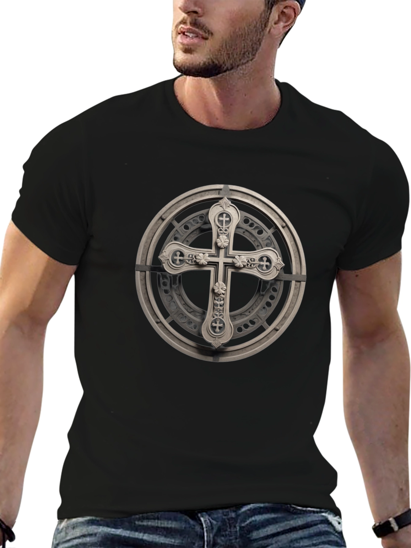 Cross Graphic Tee - Stylish & Unique
