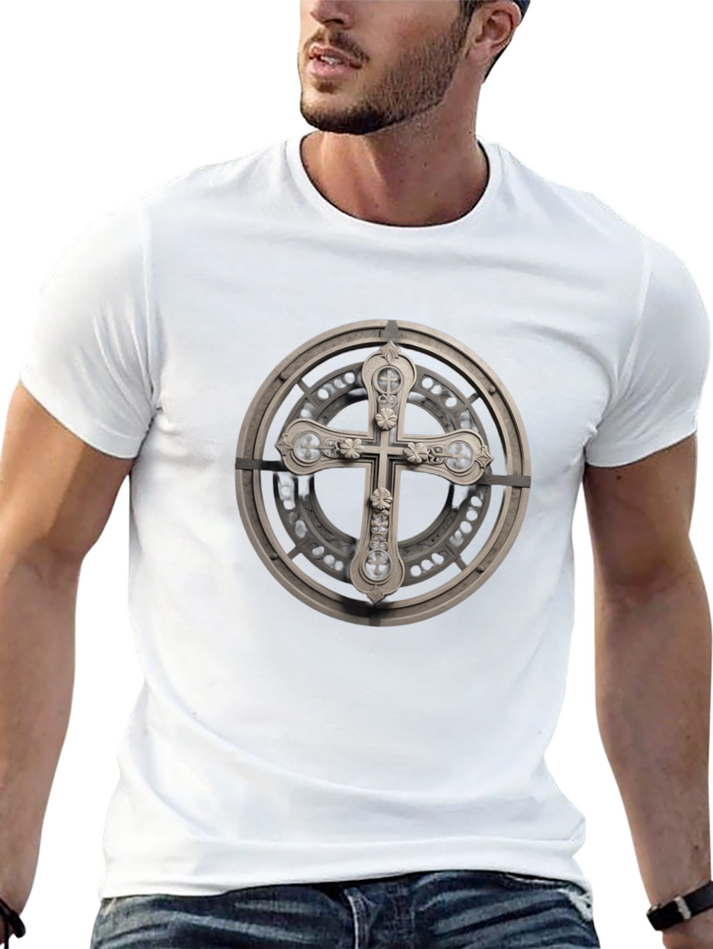 Cross Graphic Tee - Stylish & Unique