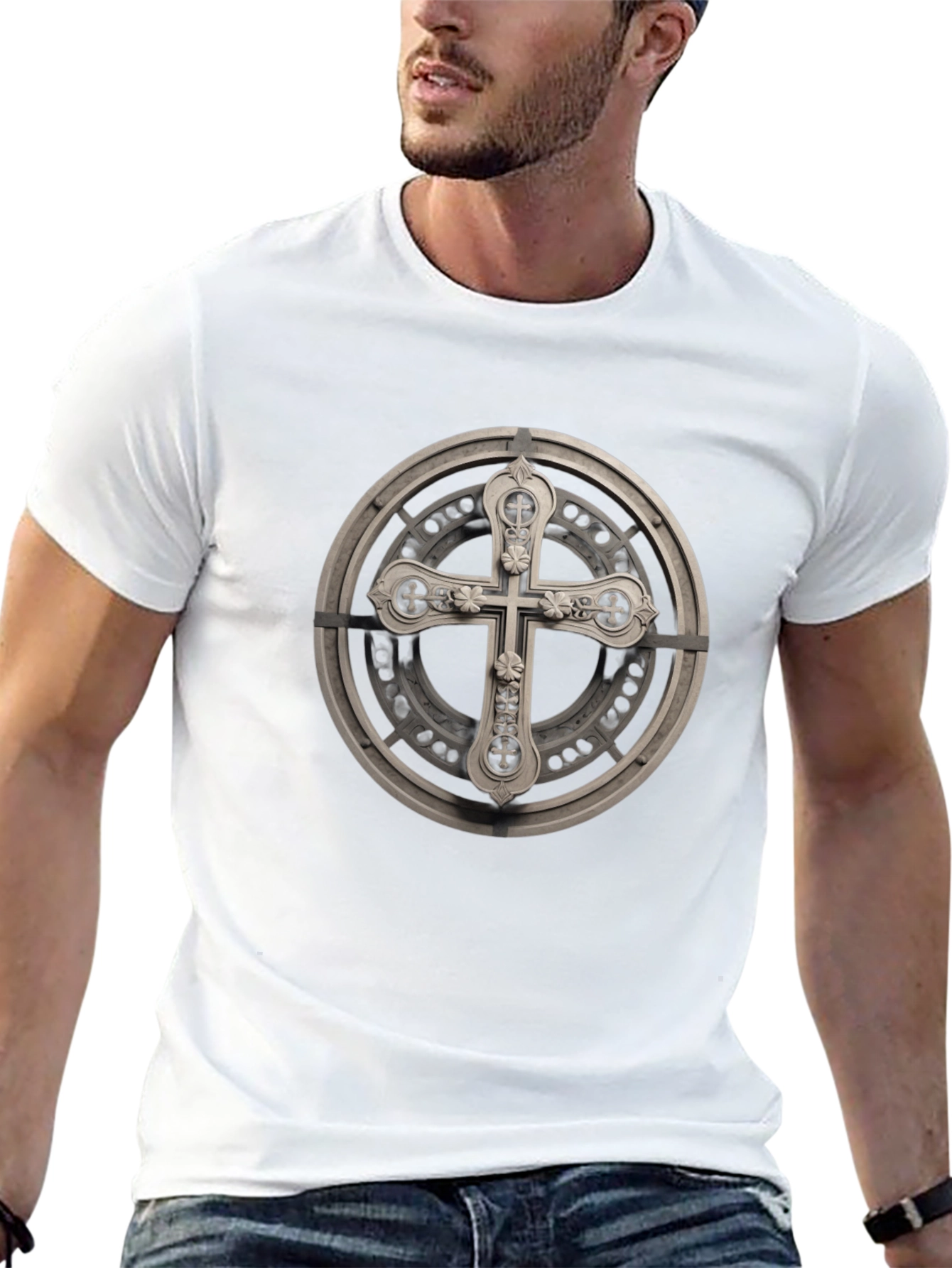 Cross Graphic Tee - Stylish & Unique