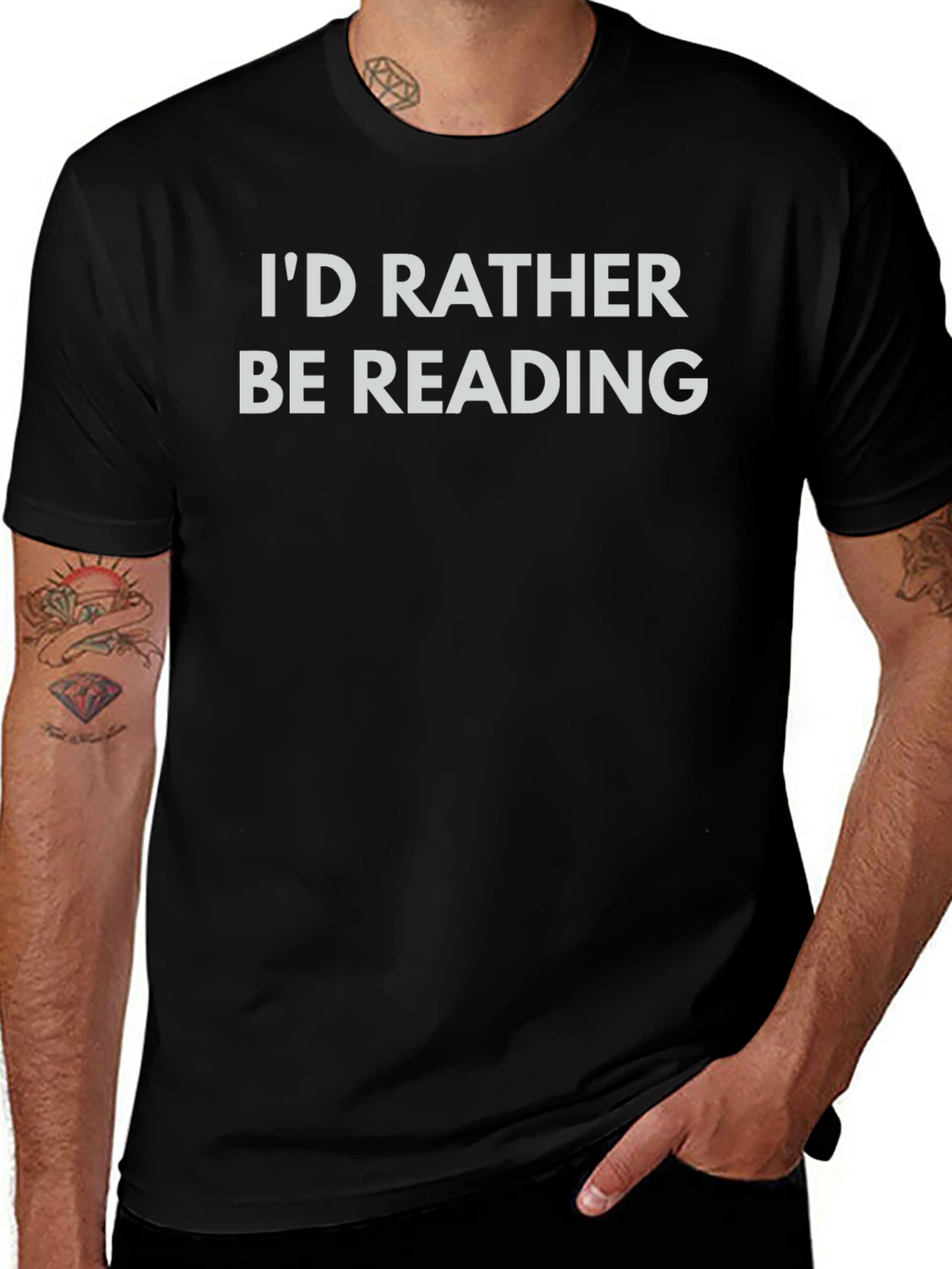 Reading Enthusiast Black T-Shirt