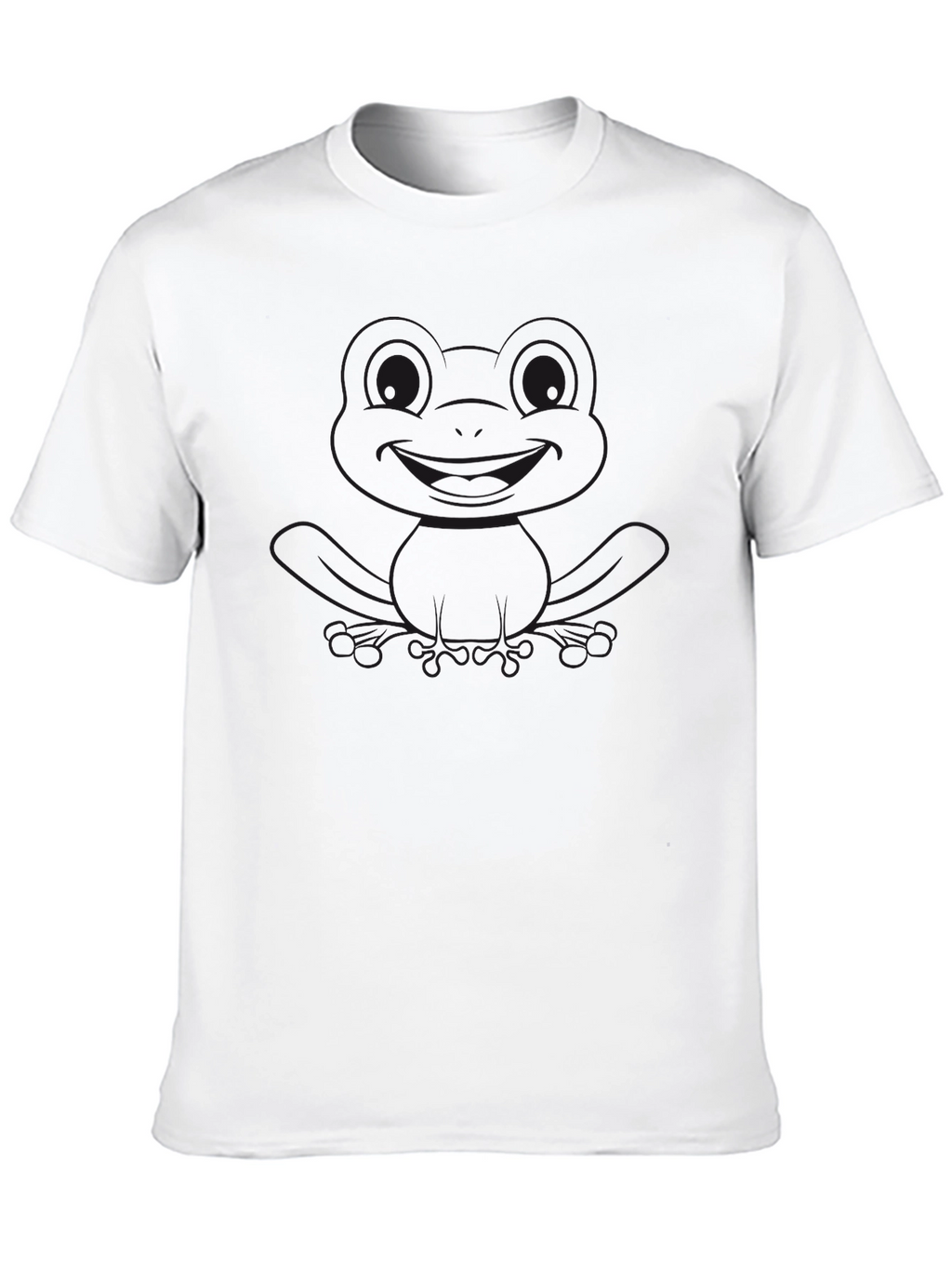 Mens Black Short Sleeve Frog Graphic T-Shirt