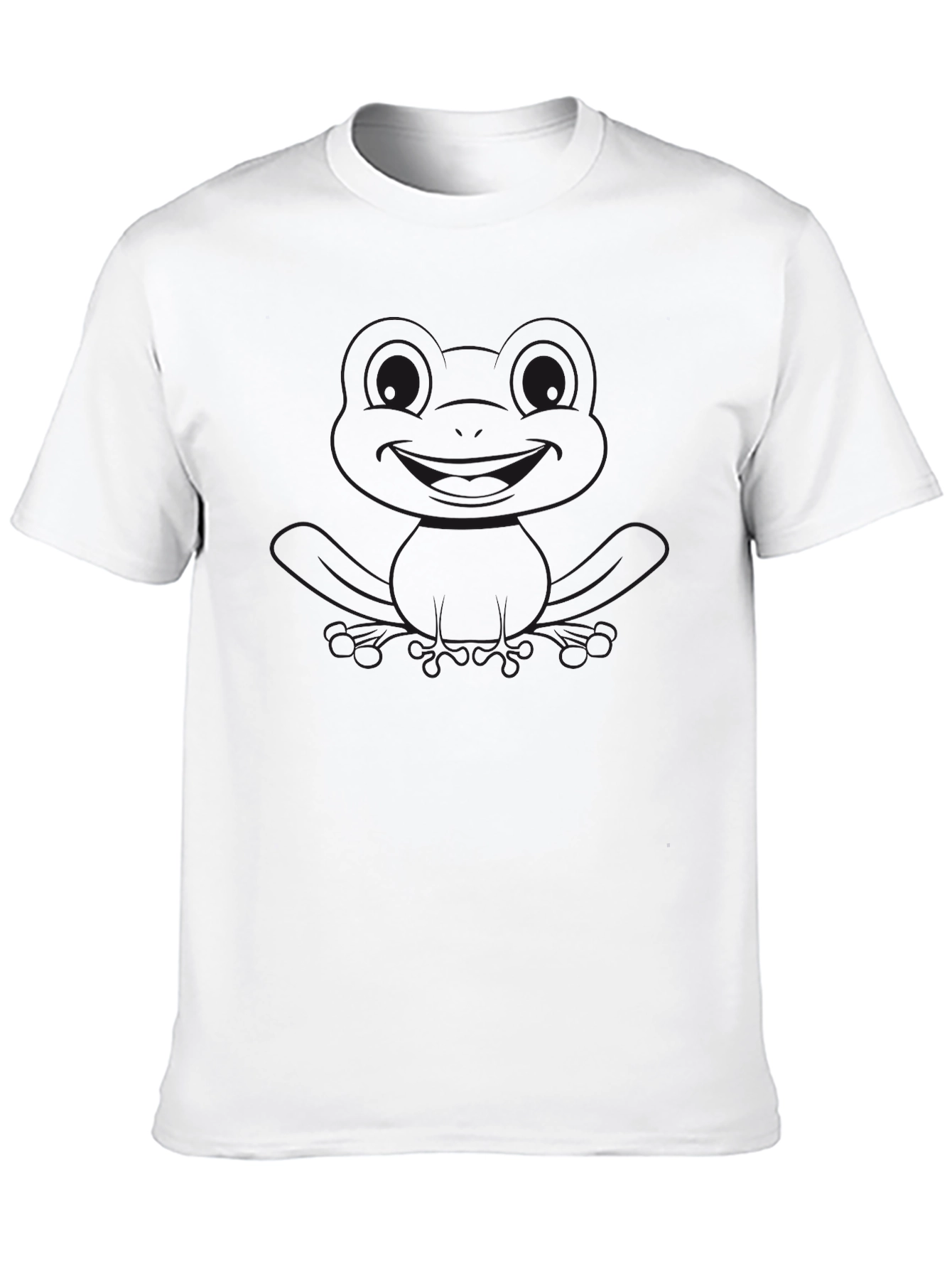 Mens Black Short Sleeve Frog Graphic T-Shirt