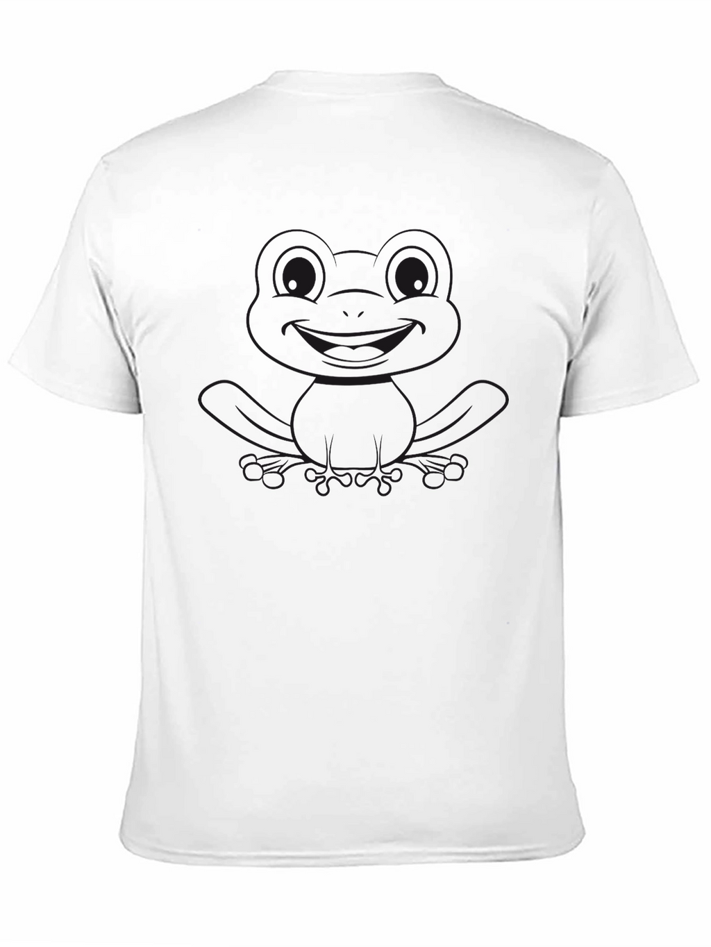 Mens Black Short Sleeve Frog Graphic T-Shirt