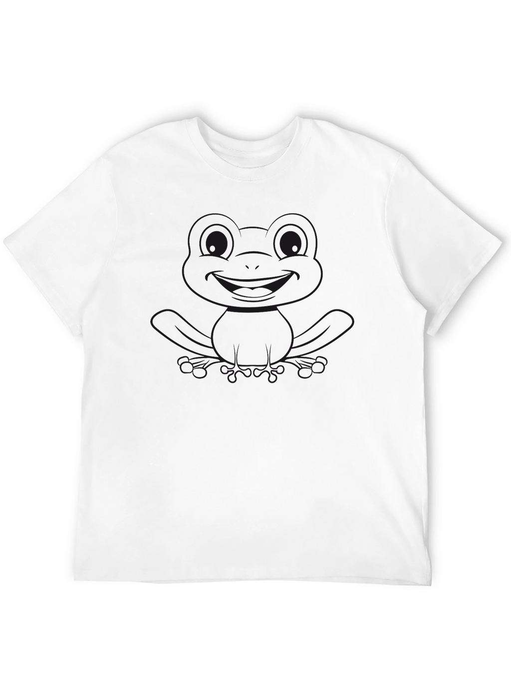 Mens Black Short Sleeve Frog Graphic T-Shirt