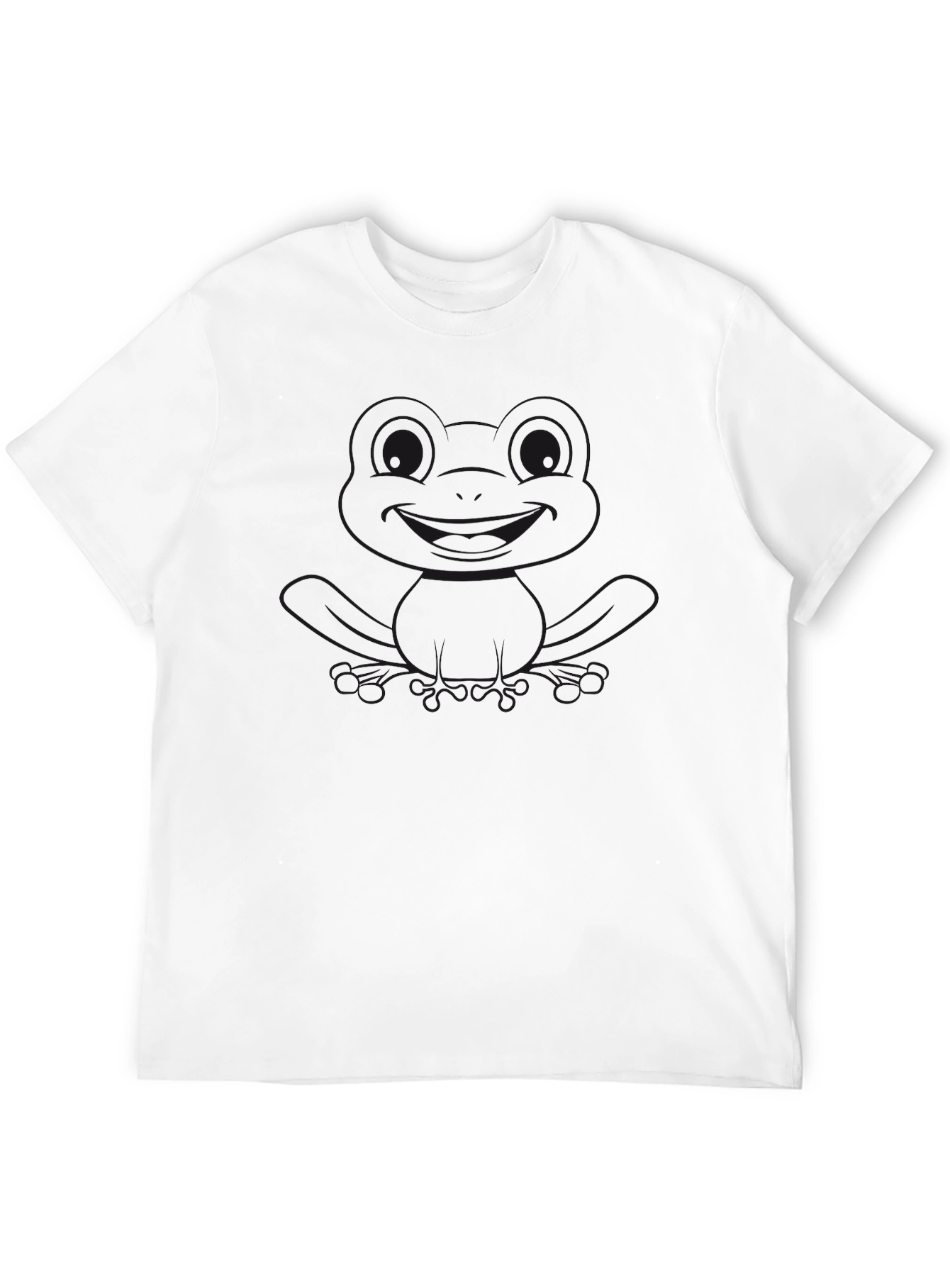 Mens Black Short Sleeve Frog Graphic T-Shirt