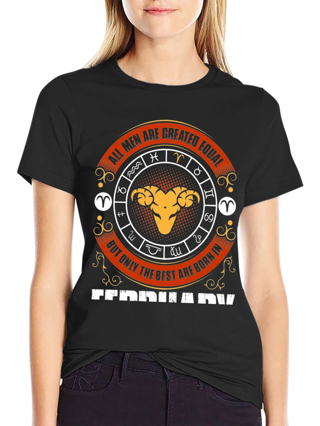 All Men Created Equal Tee - February Aries Zodiac