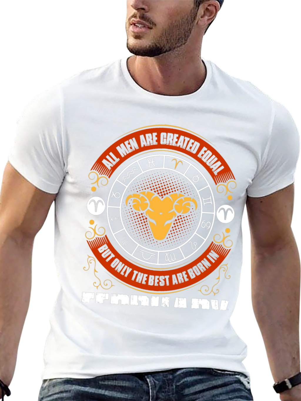 All Men Created Equal Tee - February Aries Zodiac