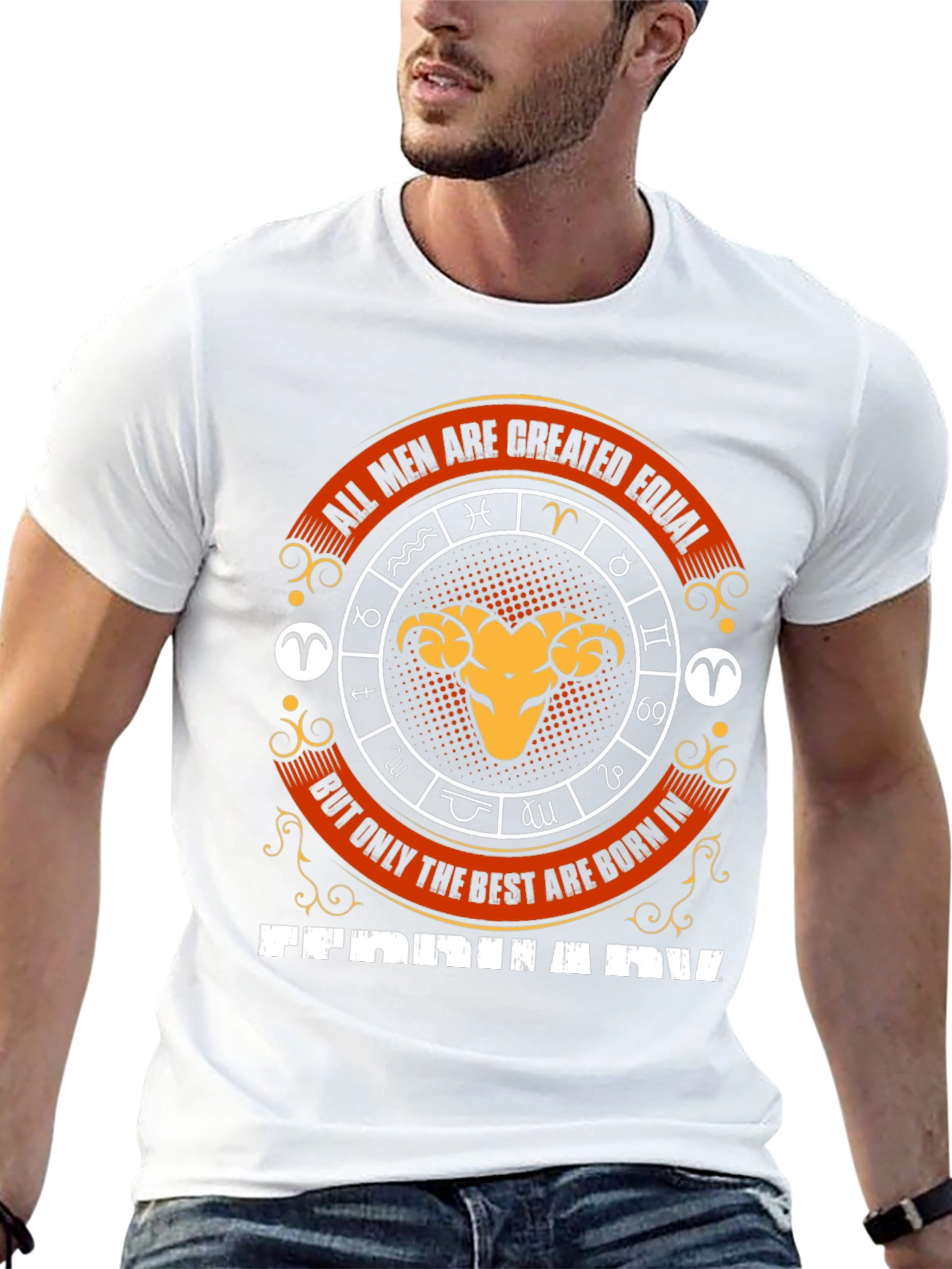 All Men Created Equal Tee - February Aries Zodiac