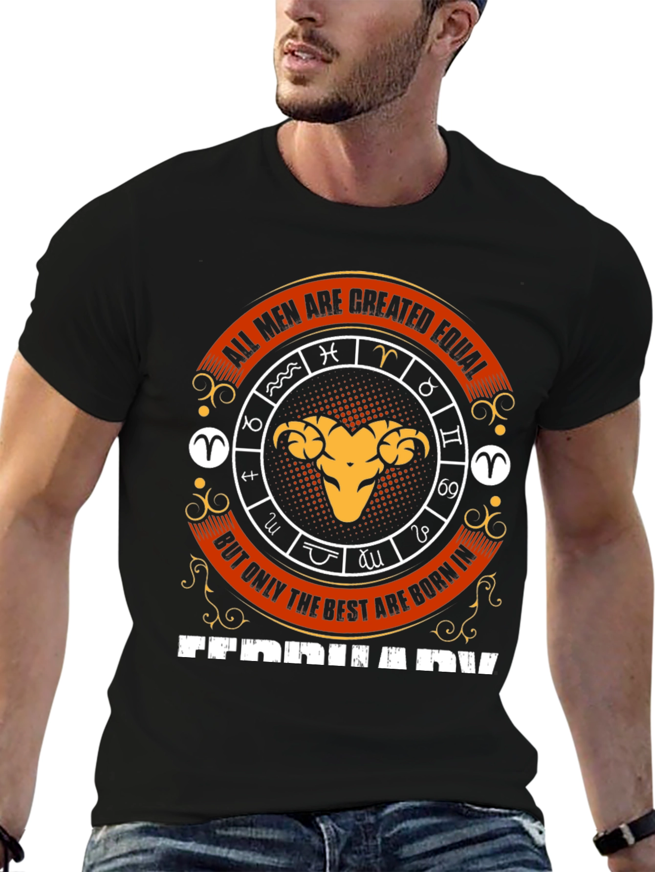 All Men Created Equal Tee - February Aries Zodiac