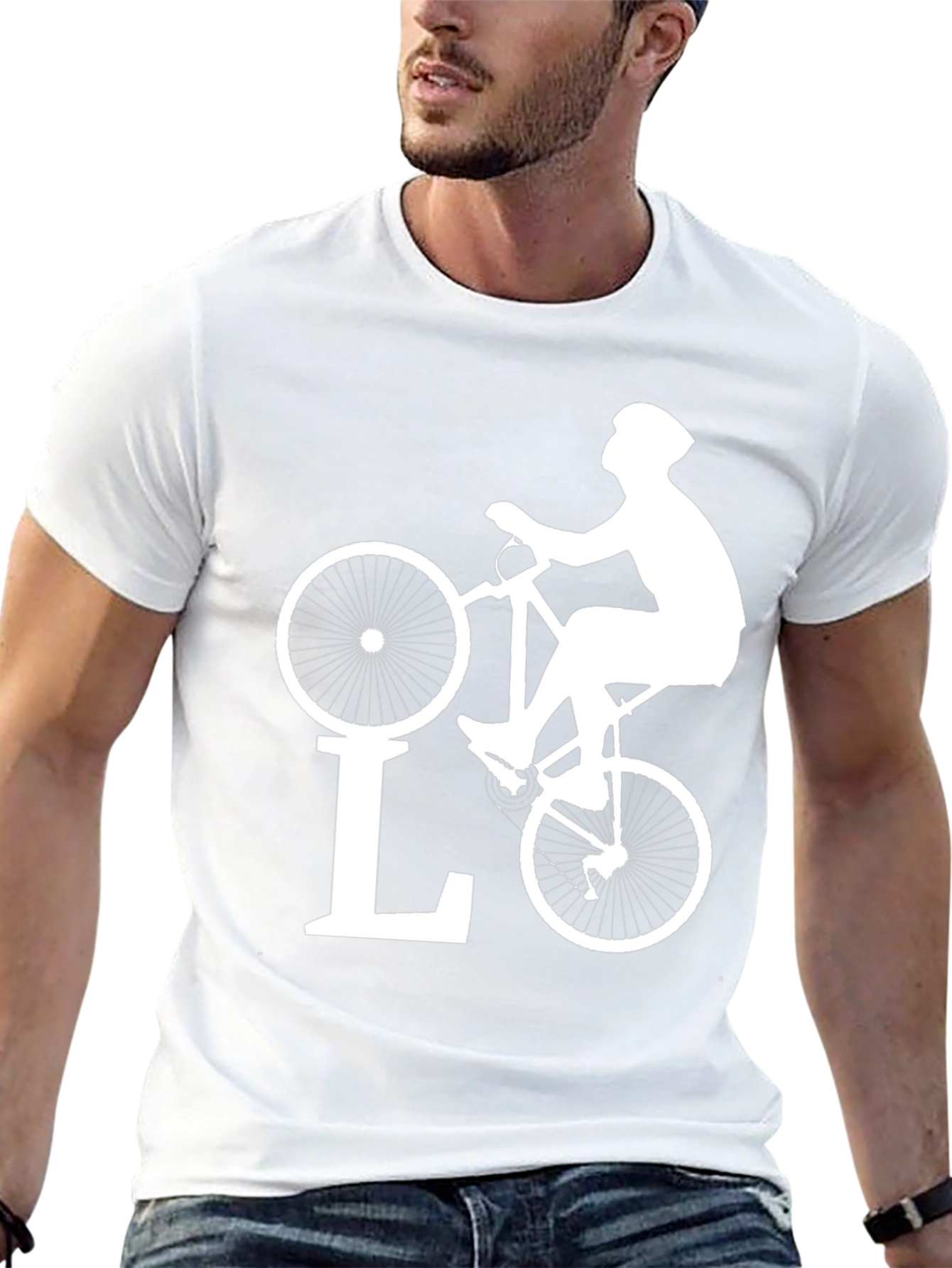Cycling Love T-Shirt - Black Bike Design