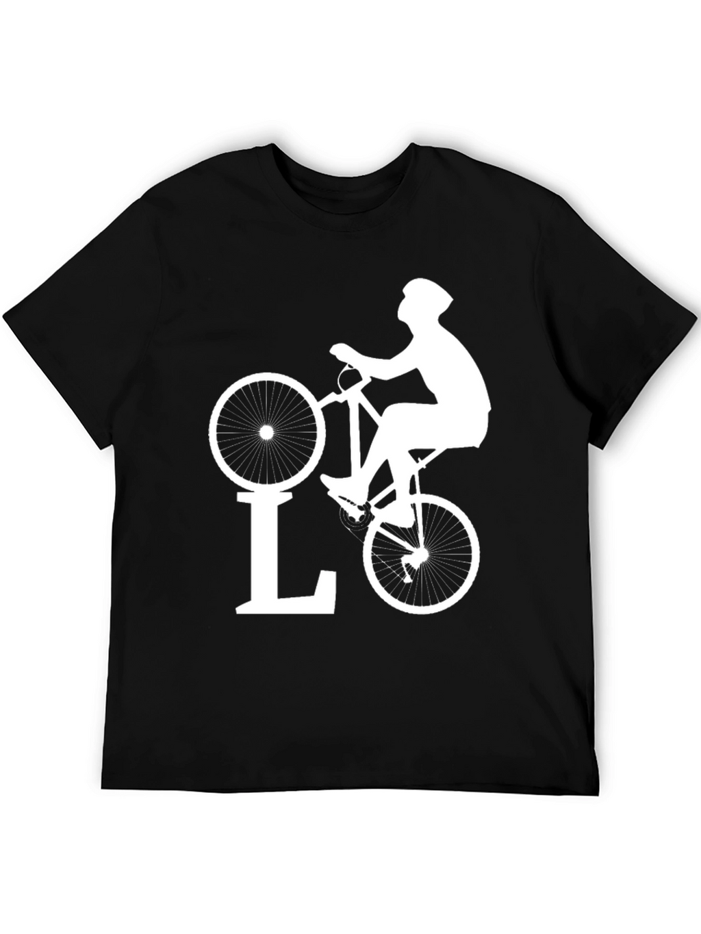 Cycling Love T-Shirt - Black Bike Design