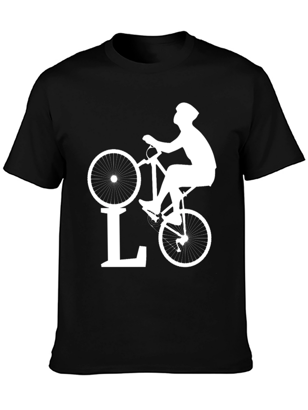 Cycling Love T-Shirt - Black Bike Design