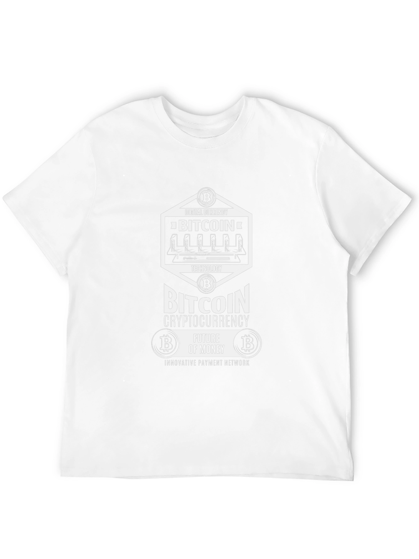 Bitcoin Cryptocurrency Black T-Shirt