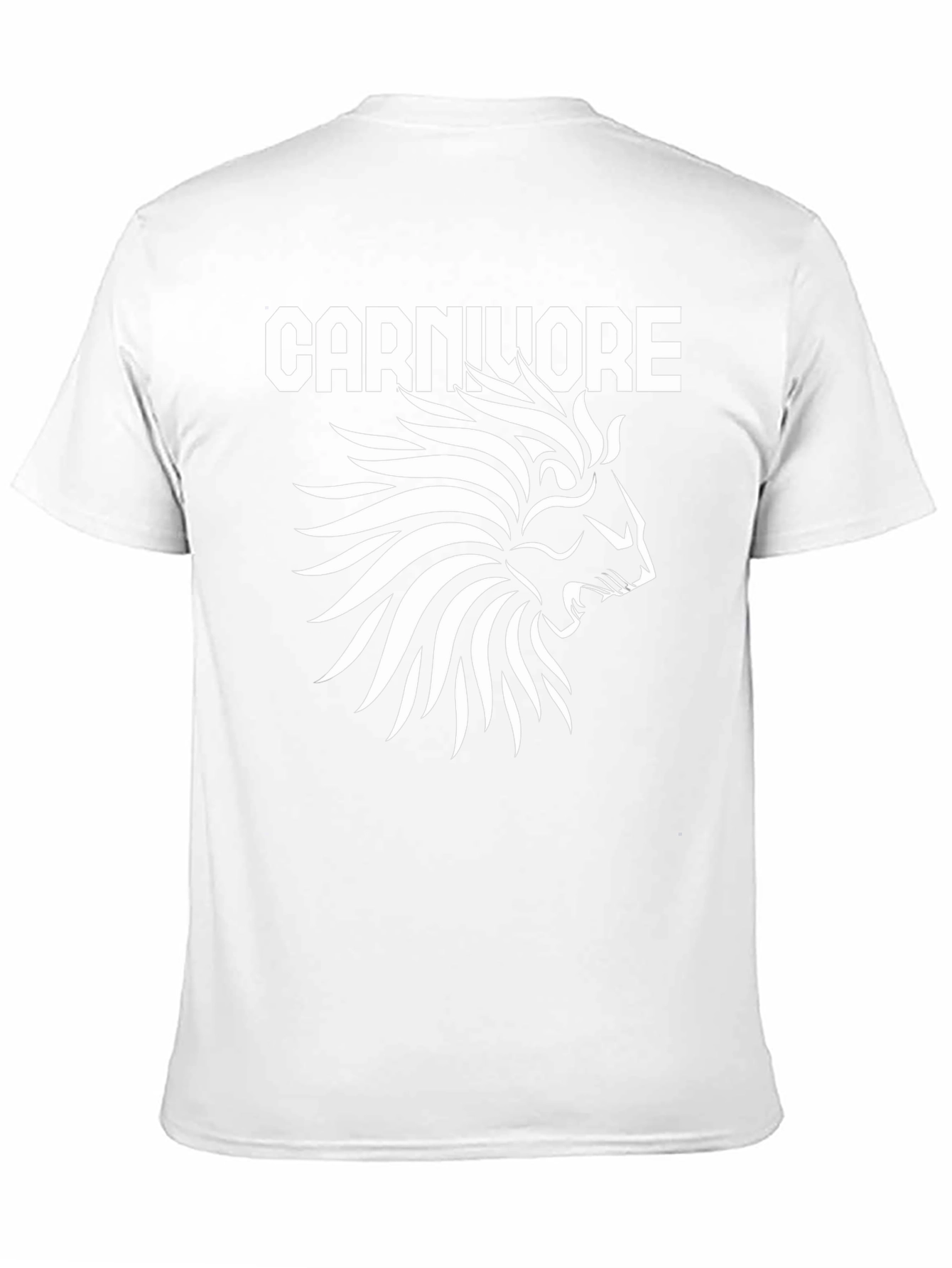 Carnivore Lion Graphic T-Shirt - Black