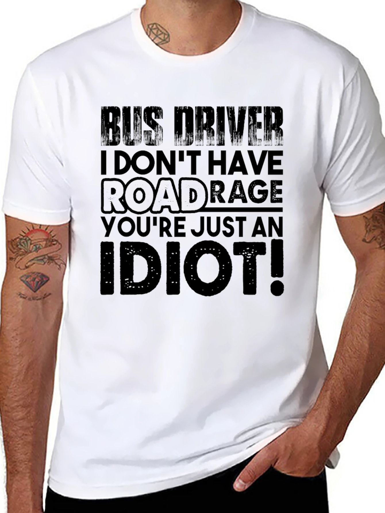 Bus Driver Road Rage T-Shirt - Funny Slogan Tee