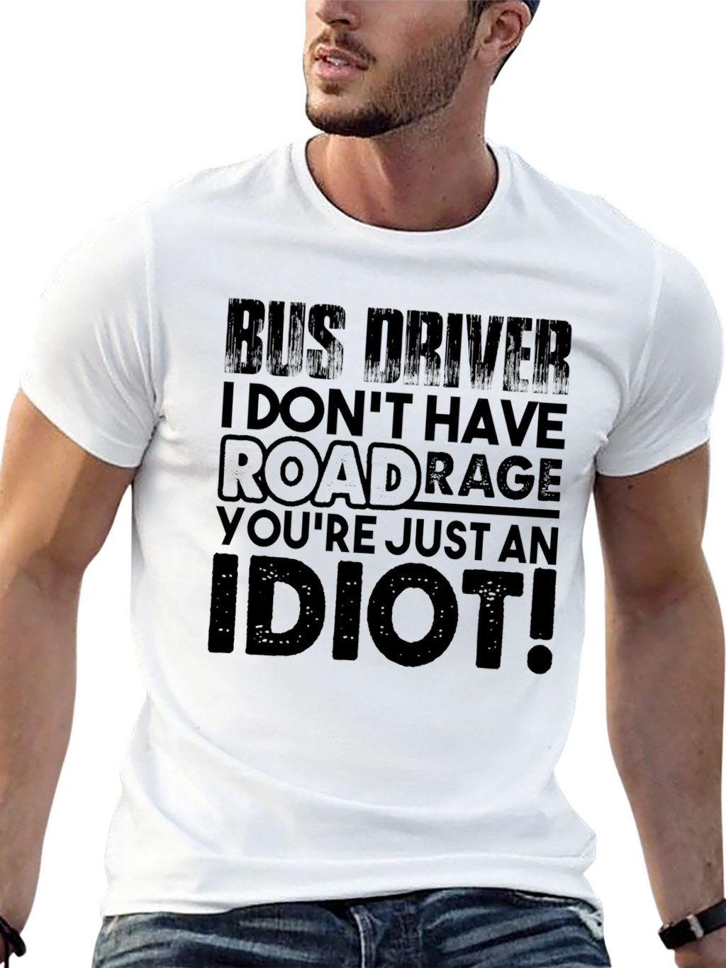 Bus Driver Road Rage T-Shirt - Funny Slogan Tee