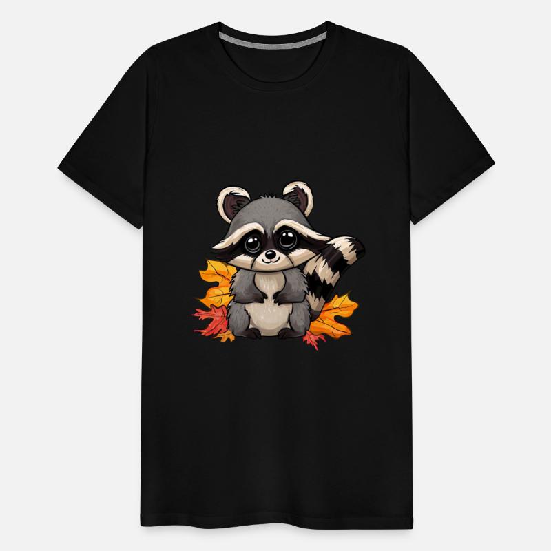 Raccoon in Autumn: Foliage and Fall Leaves