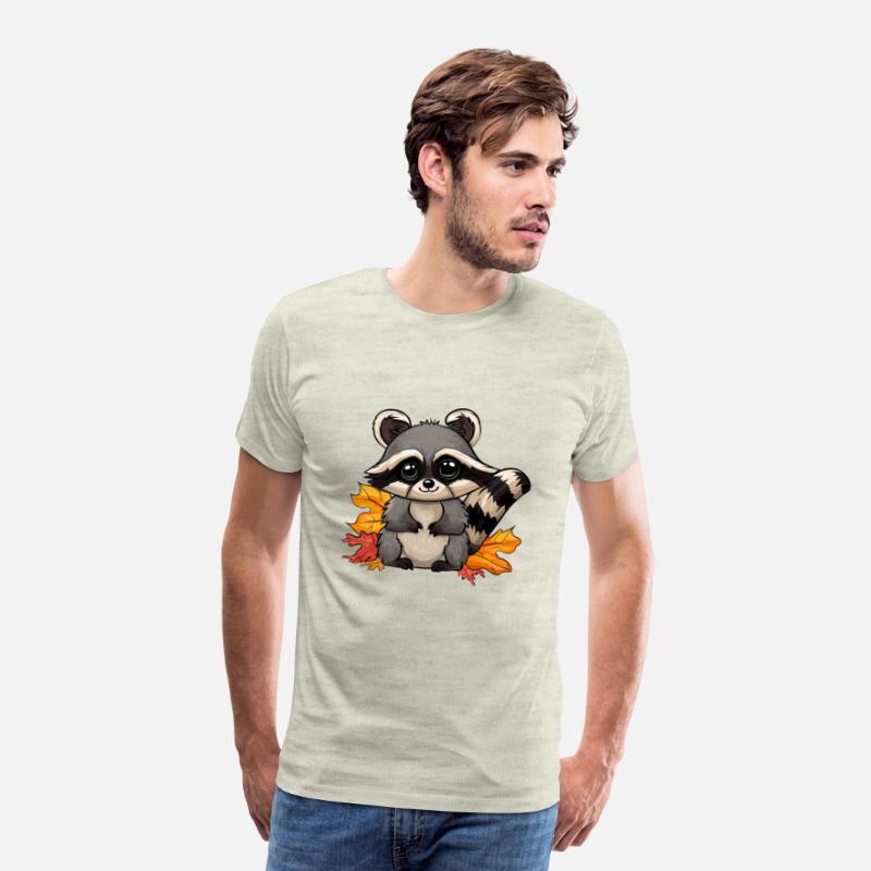 Raccoon in Autumn: Foliage and Fall Leaves