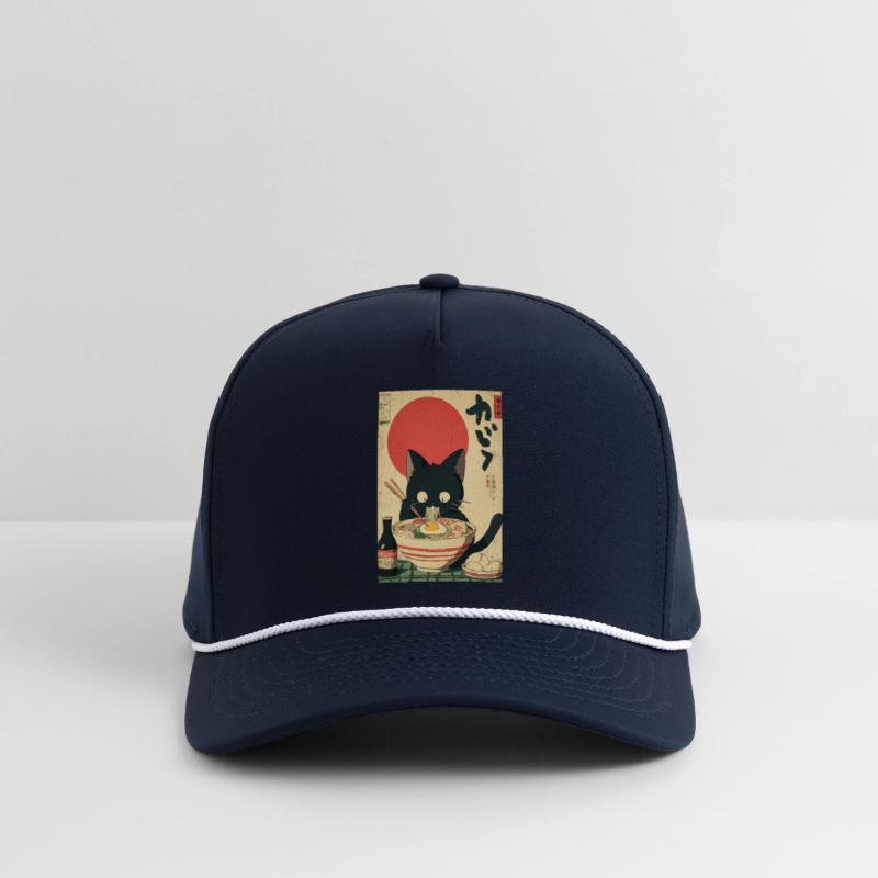 Ramen Cat Retro Poster