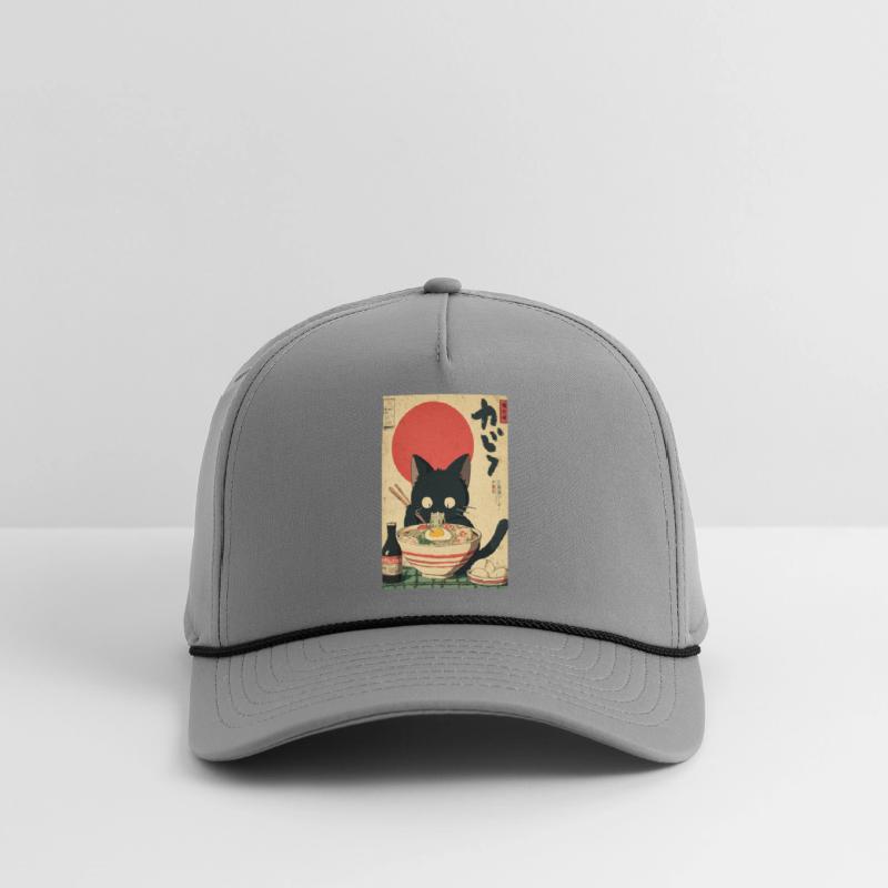 Ramen Cat Retro Poster