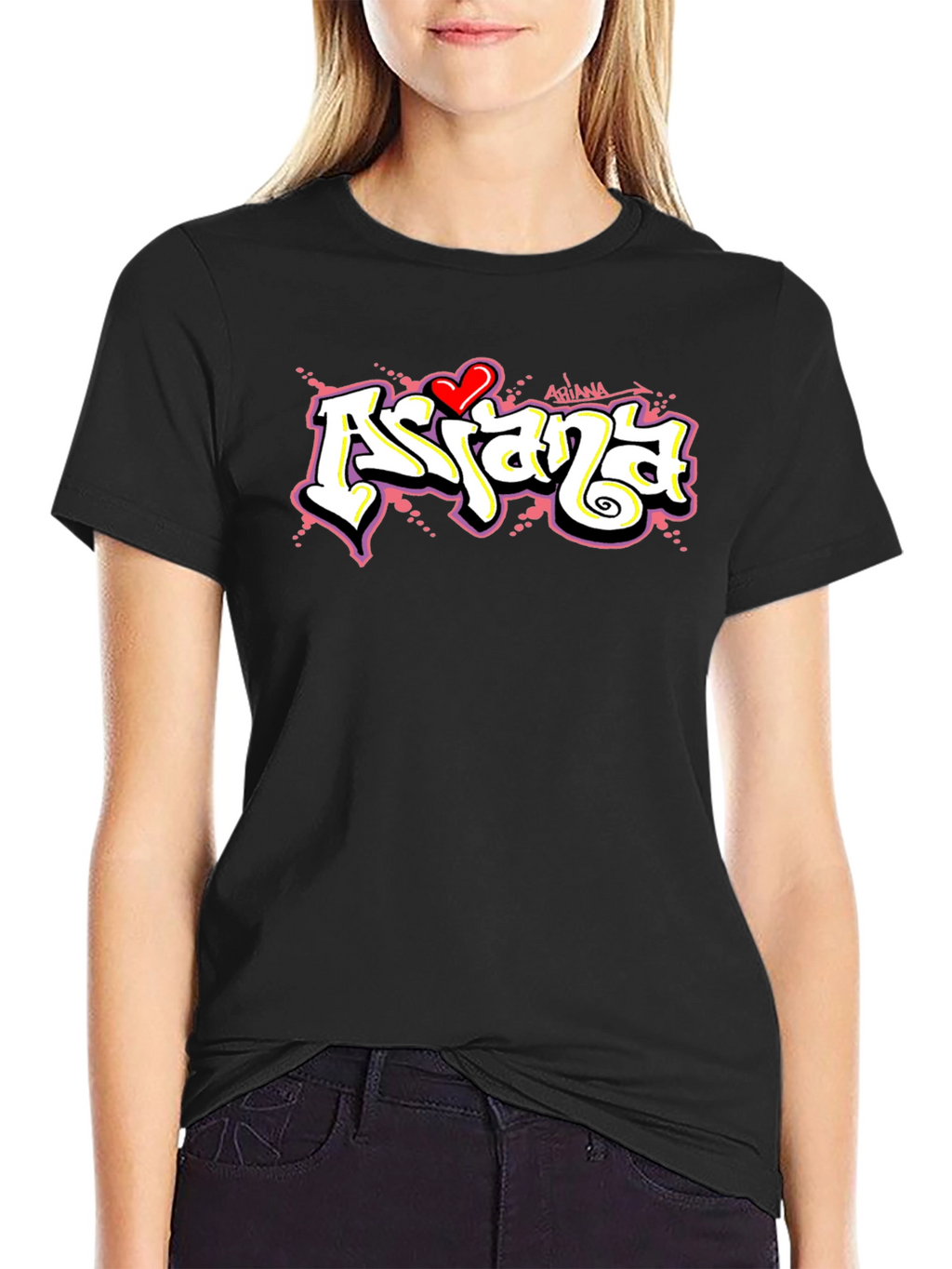 Ariana Graffiti Style Graphic T-Shirt