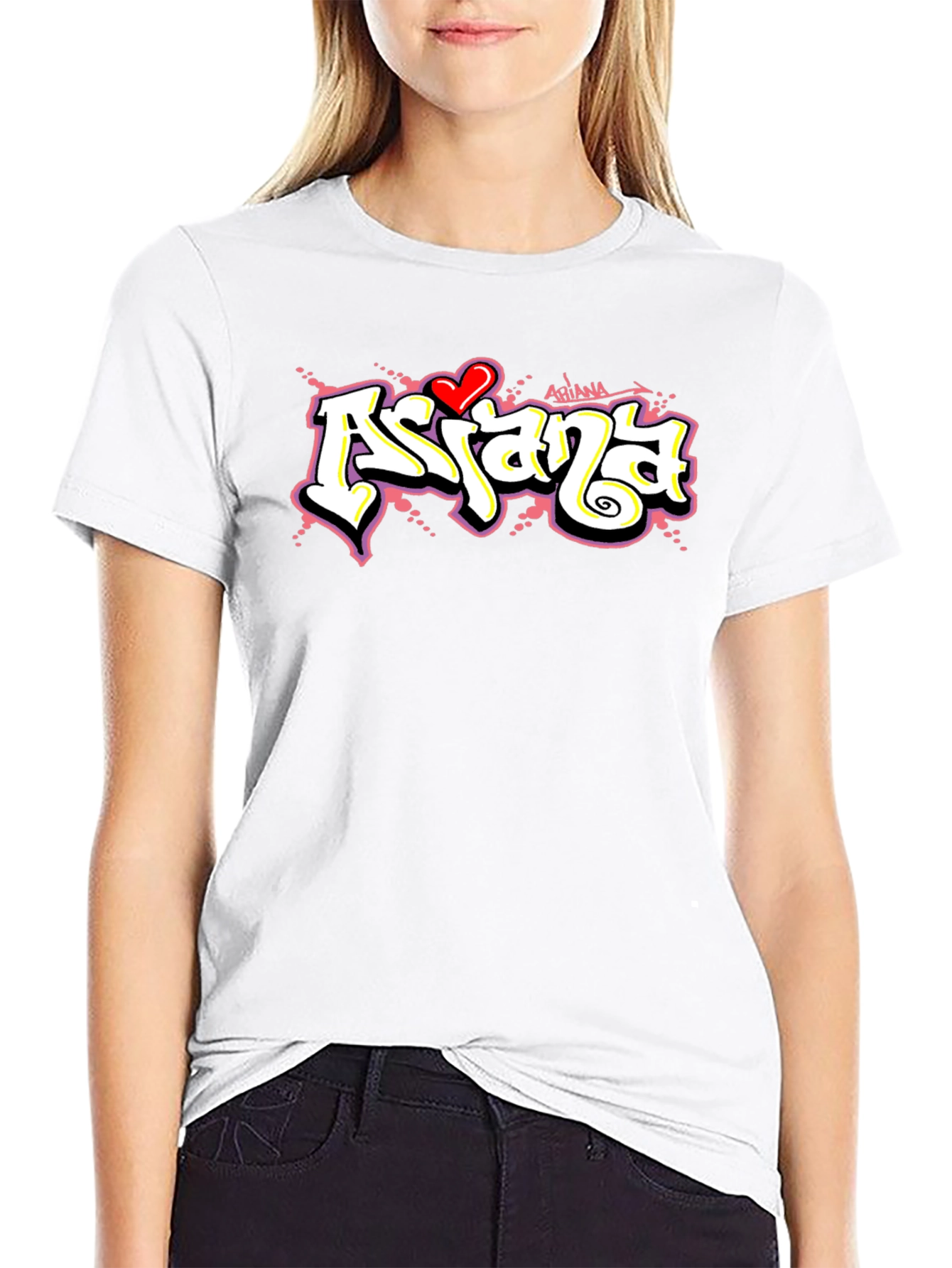 Ariana Graffiti Style Graphic T-Shirt