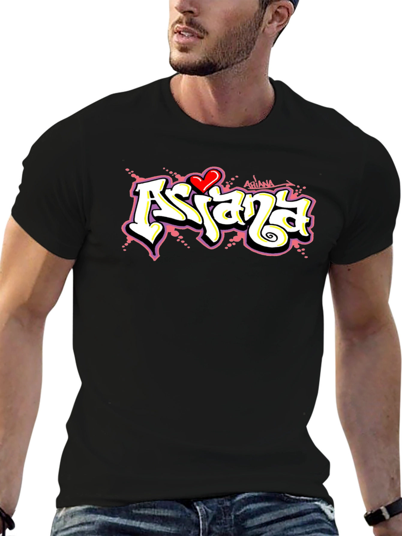 Ariana Graffiti Style Graphic T-Shirt