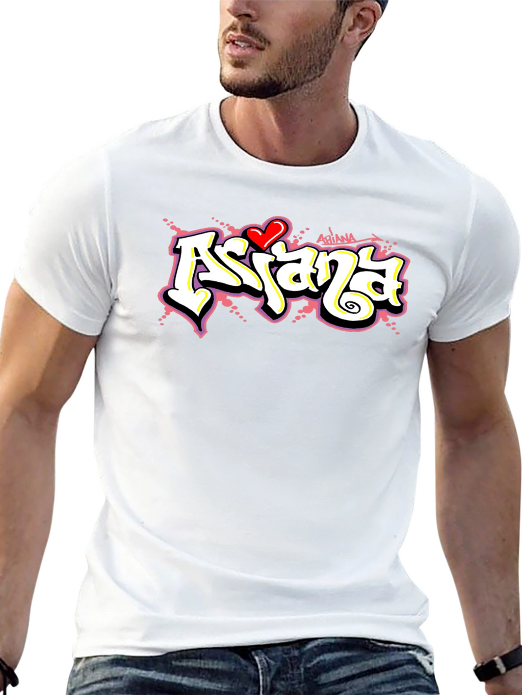 Ariana Graffiti Style Graphic T-Shirt