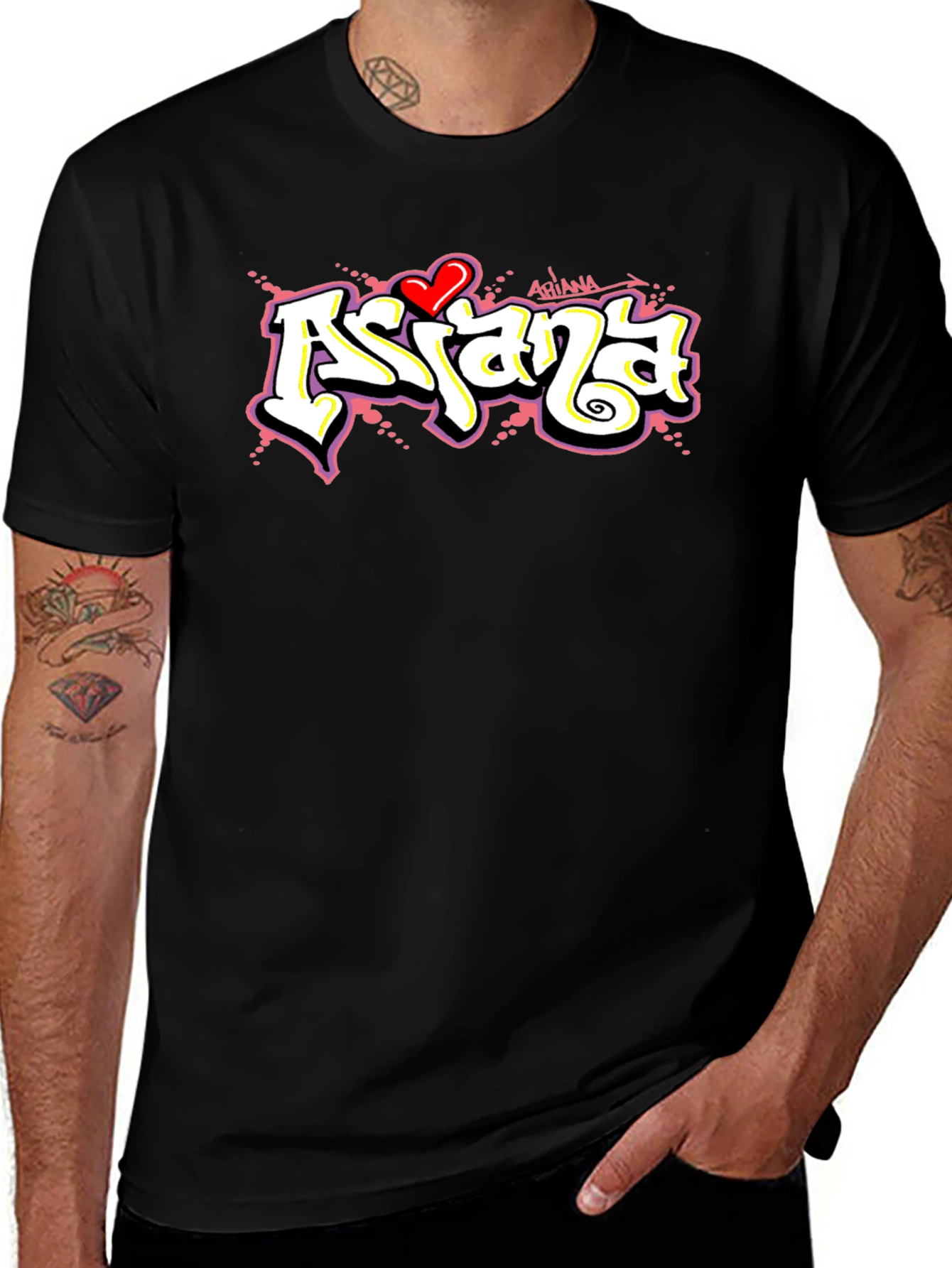 Ariana Graffiti Style Graphic T-Shirt