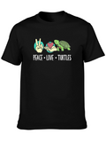 Peace Love Turtles Graphic T-Shirt