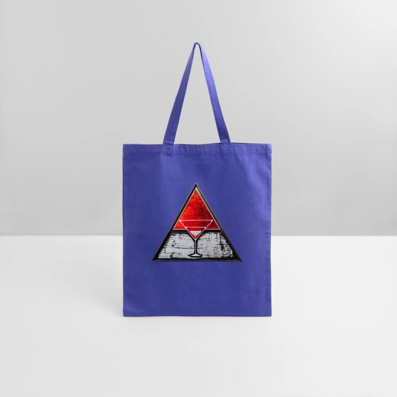 Red triangle shaped Road Sign with a glass big