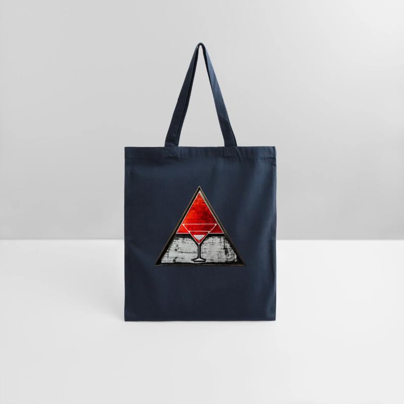 Red triangle shaped Road Sign with a glass big