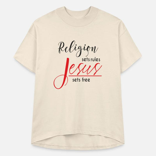 Religion sets rules Jesus sets free black