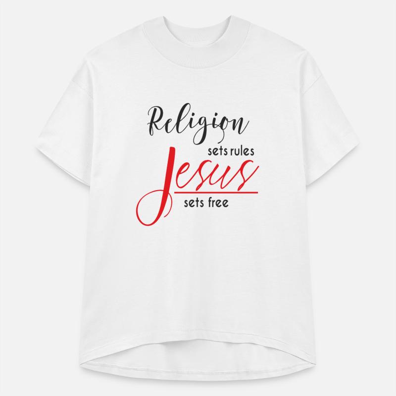 Religion sets rules Jesus sets free black