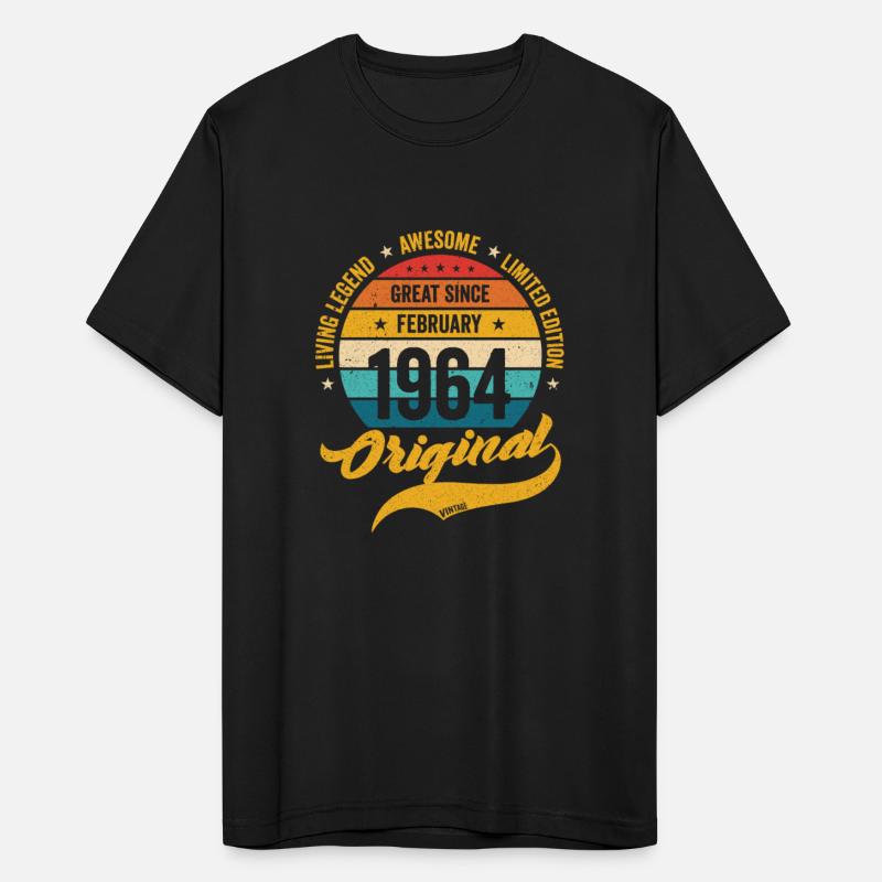 Retro 60 Years February 1964 Birthday Vintage