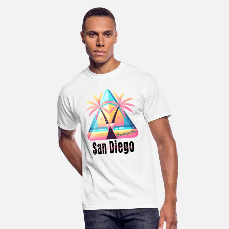 Retro California Greeting - Palm Trees at Sunset