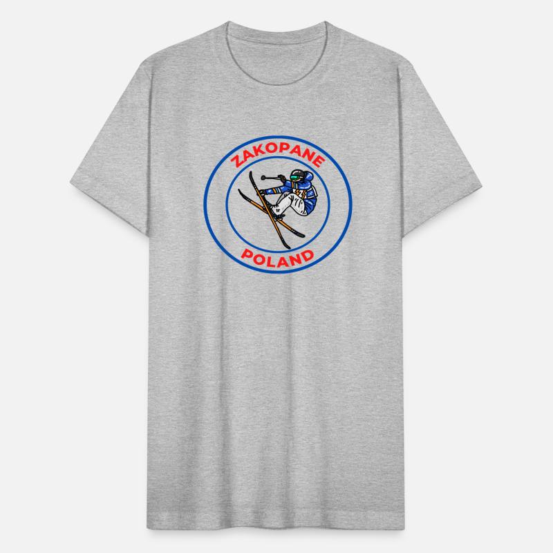 Retro Cool Skiing in Zakopane Poland Souvenir