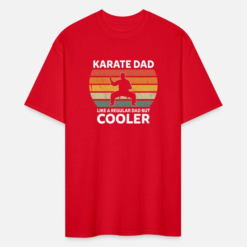 Retro Karate Dad Like A Regular Dad But Cooler