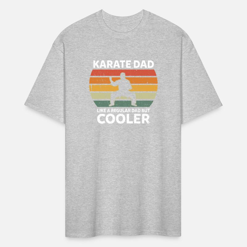 Retro Karate Dad Like A Regular Dad But Cooler