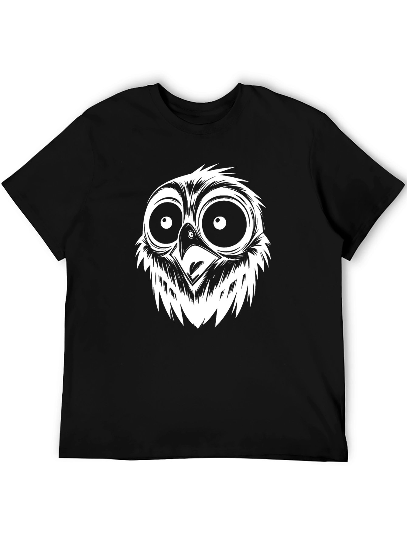 Owl Face Graphic T-Shirt - Cool & Quirky