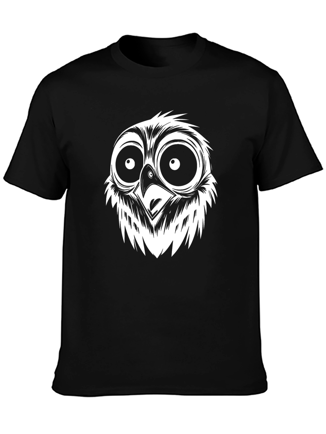 Owl Face Graphic T-Shirt - Cool & Quirky