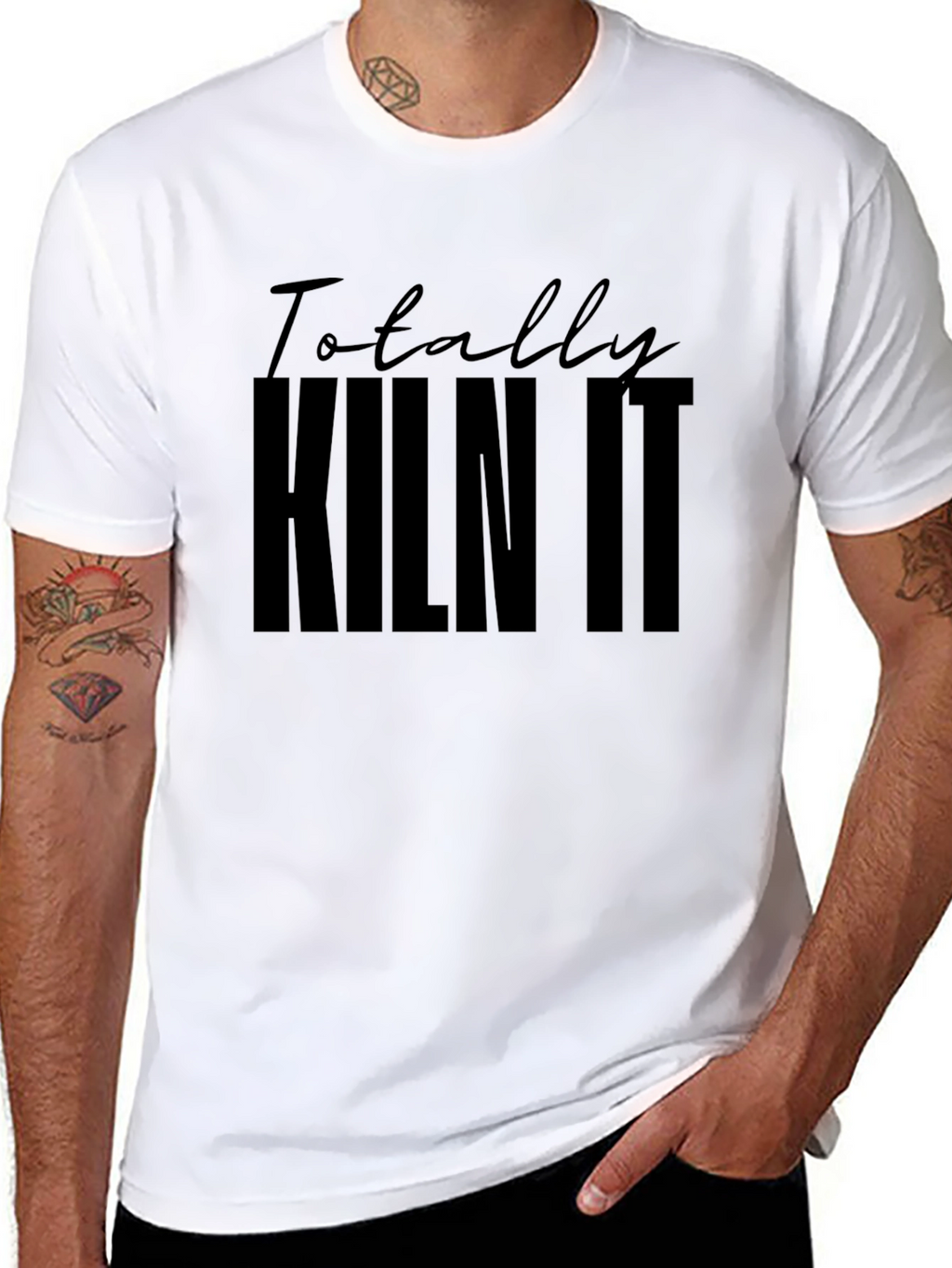 Totally Kiln It Black Graphic Tee