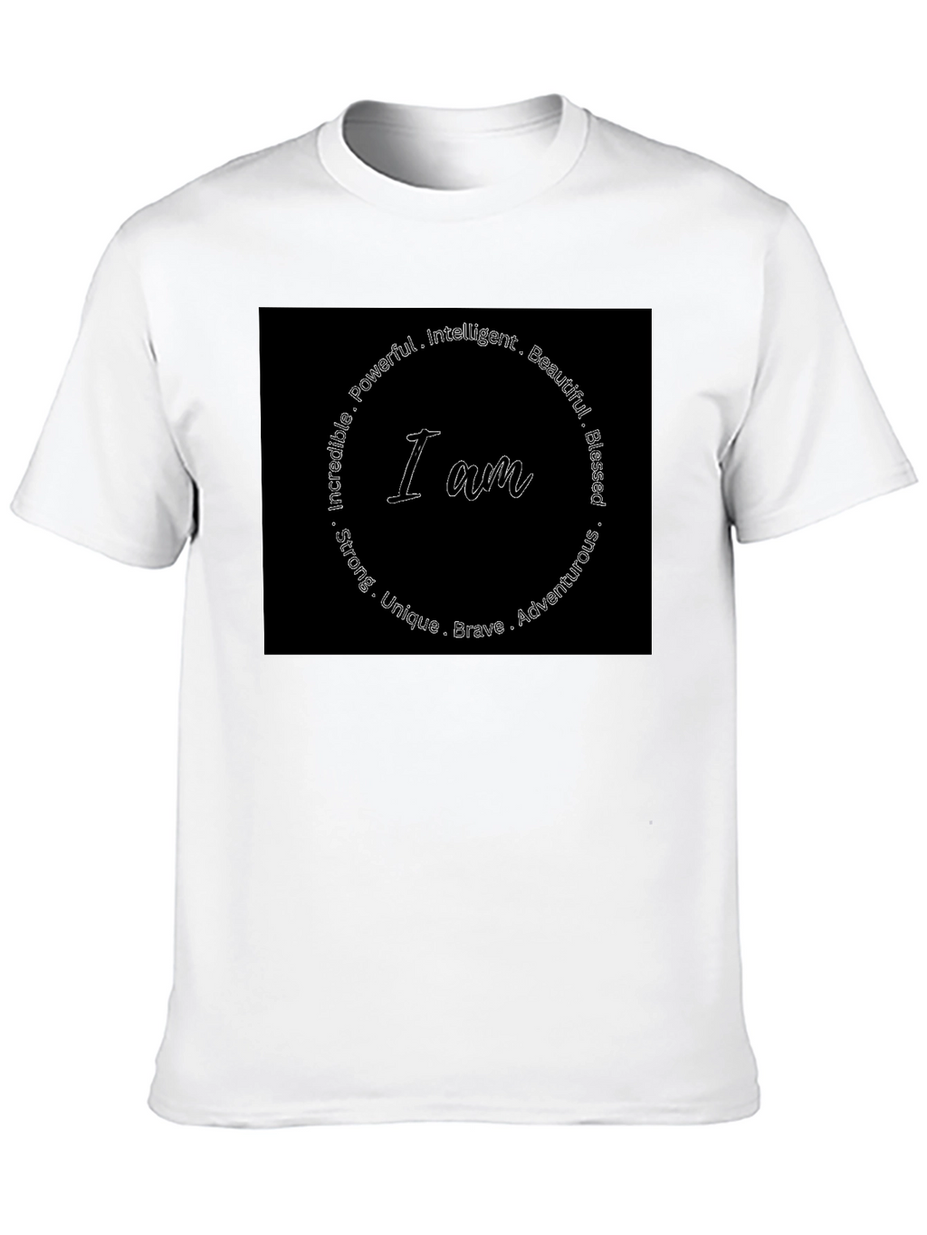 I Am Affirmations Graphic Tee - Black